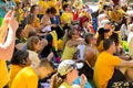 PHOENIX, ARIZONA-USA Ã¢â¬â MAY 18, 2019- Part of the crowd at the Arizona March for Medical Freedom